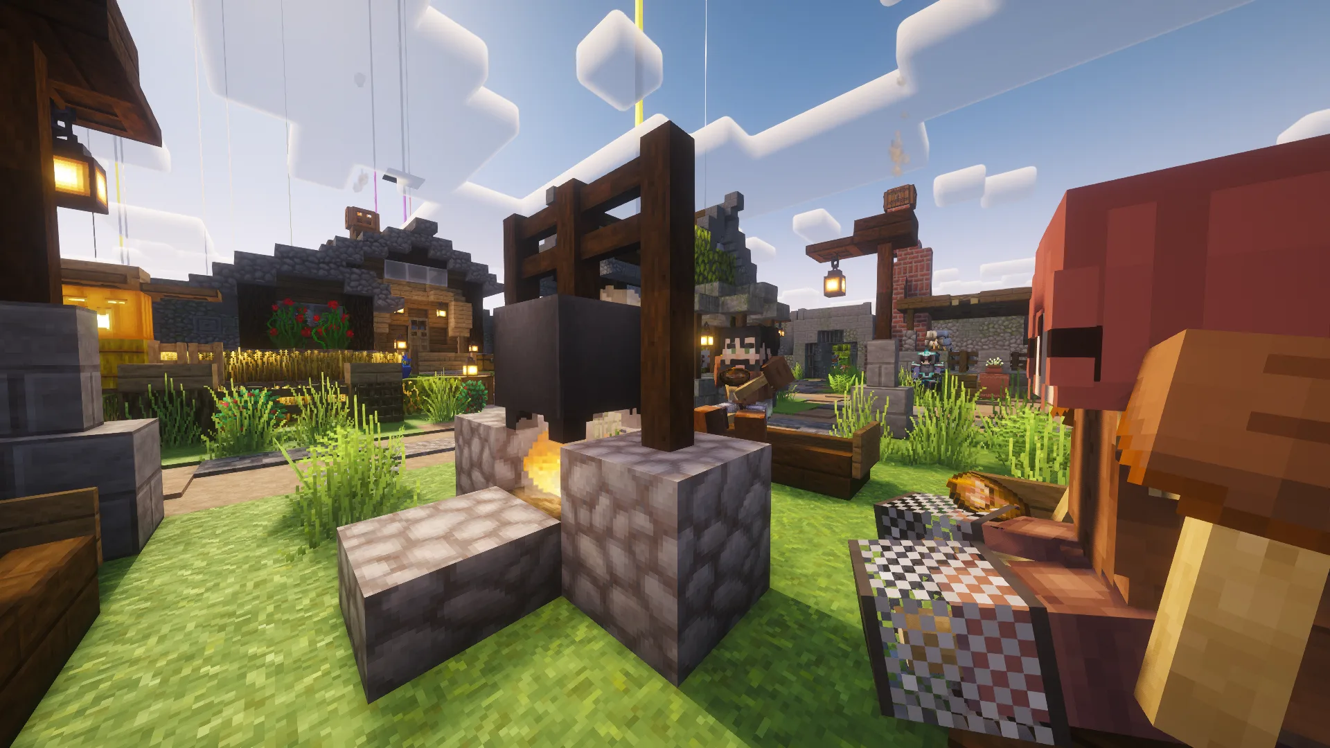 Mittelalterliches kleines Dorf